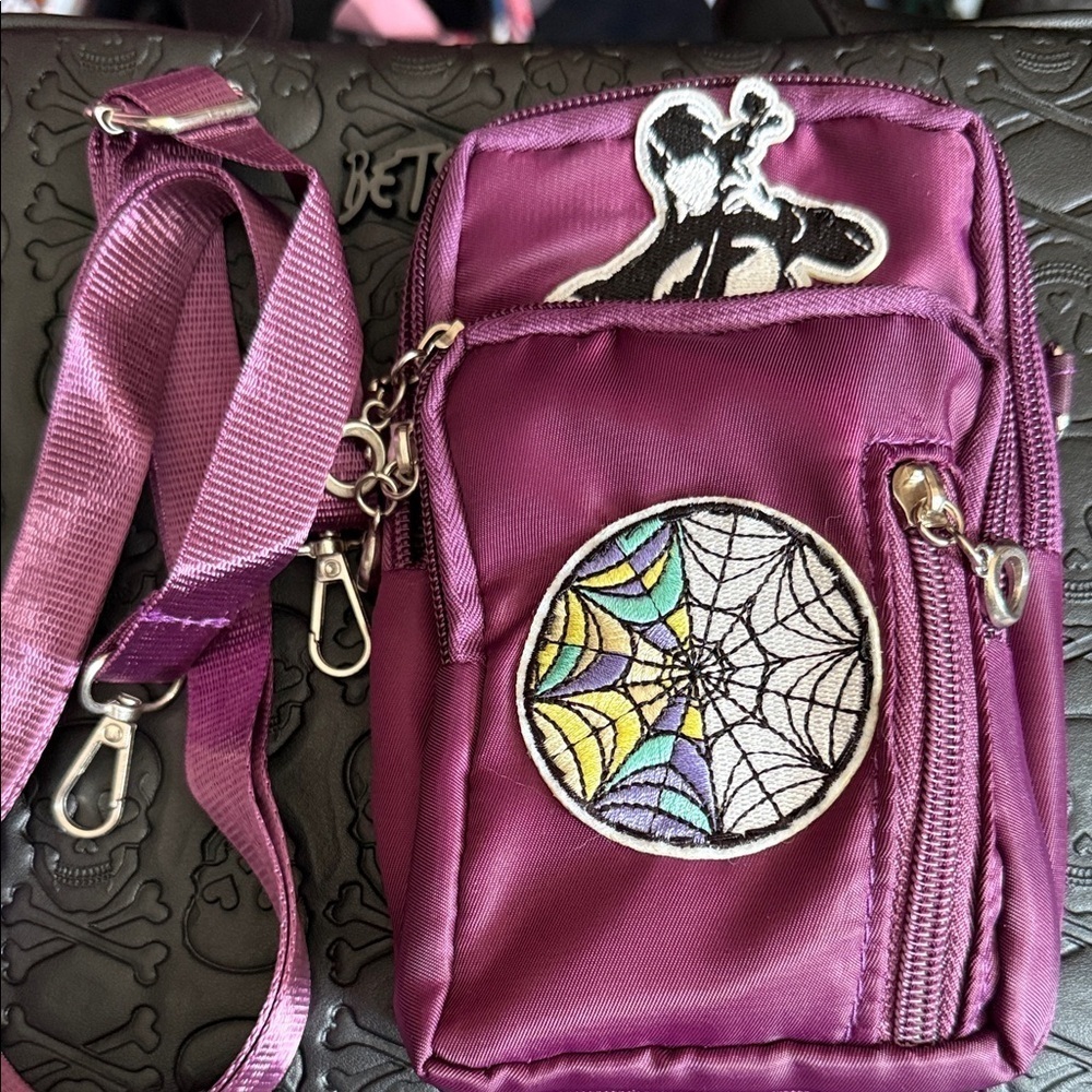 Chic Wednesday Addams Purple Crossbody